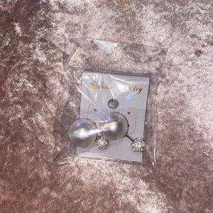 Double Sided Pearl/Glitter Earrings